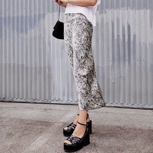 Free people snake silk skirt